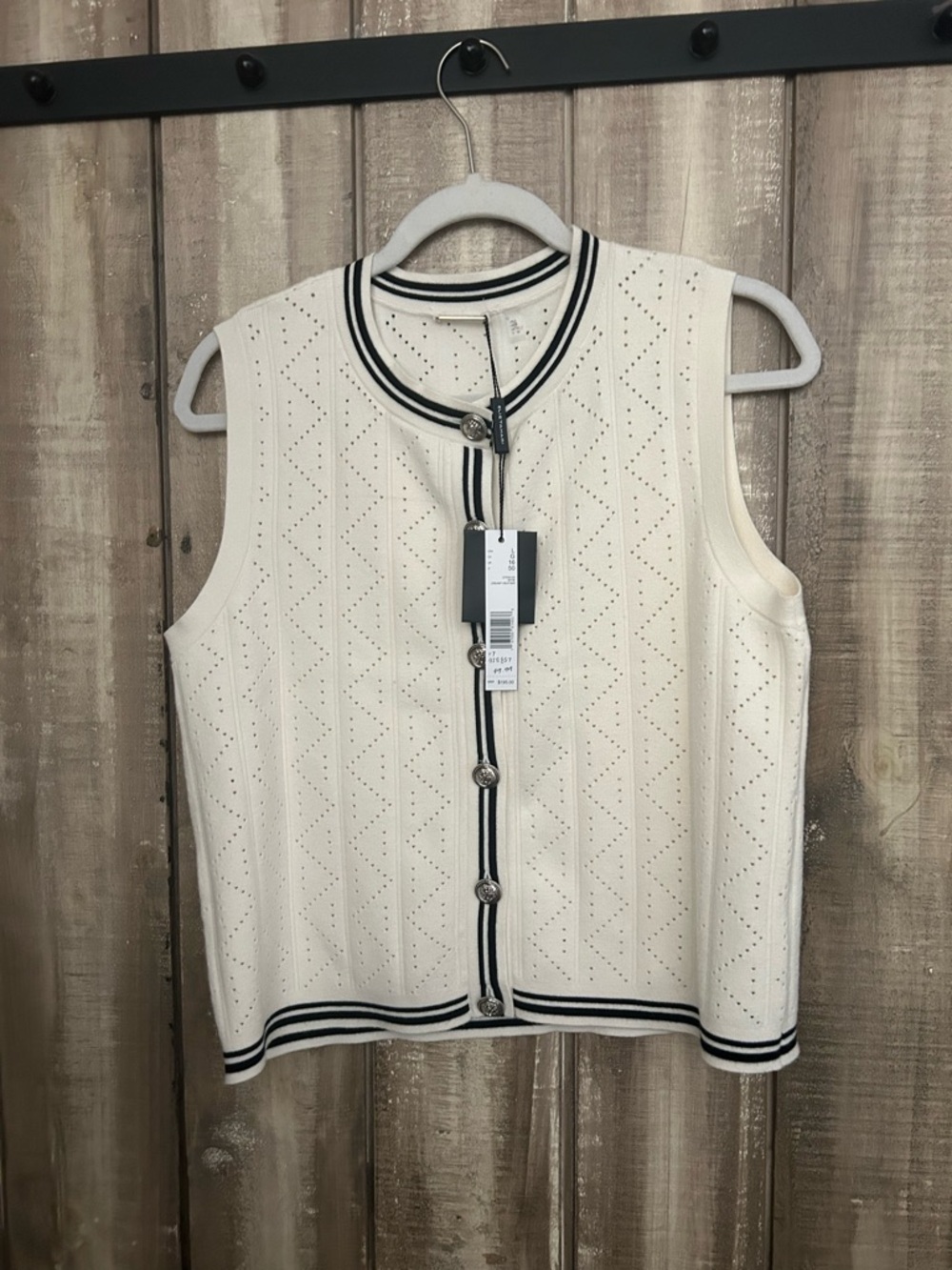 NWT Elie Tahari Knit Top, L